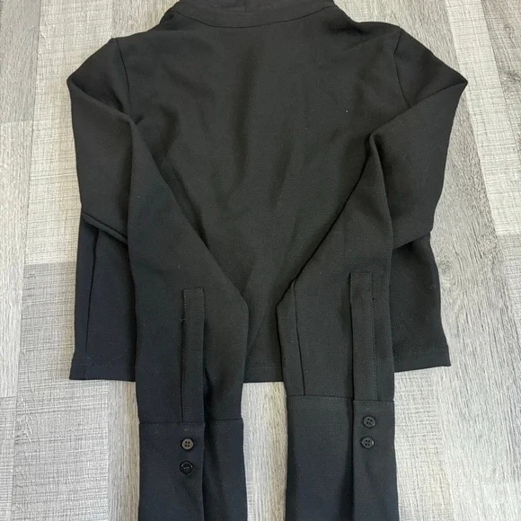 Zara black crop polo size xs - Picture 2 of 2